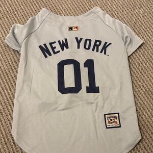 Pets First New York Gray Dog Jersey